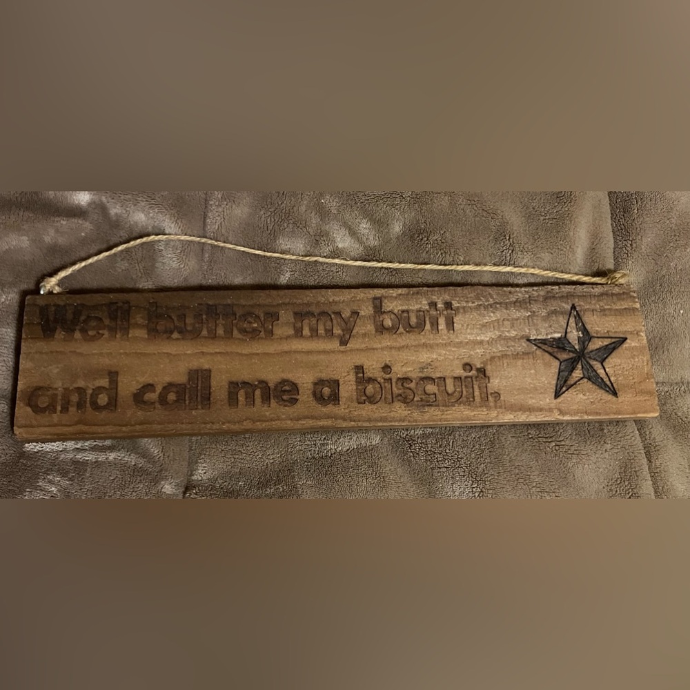 Wooden sign